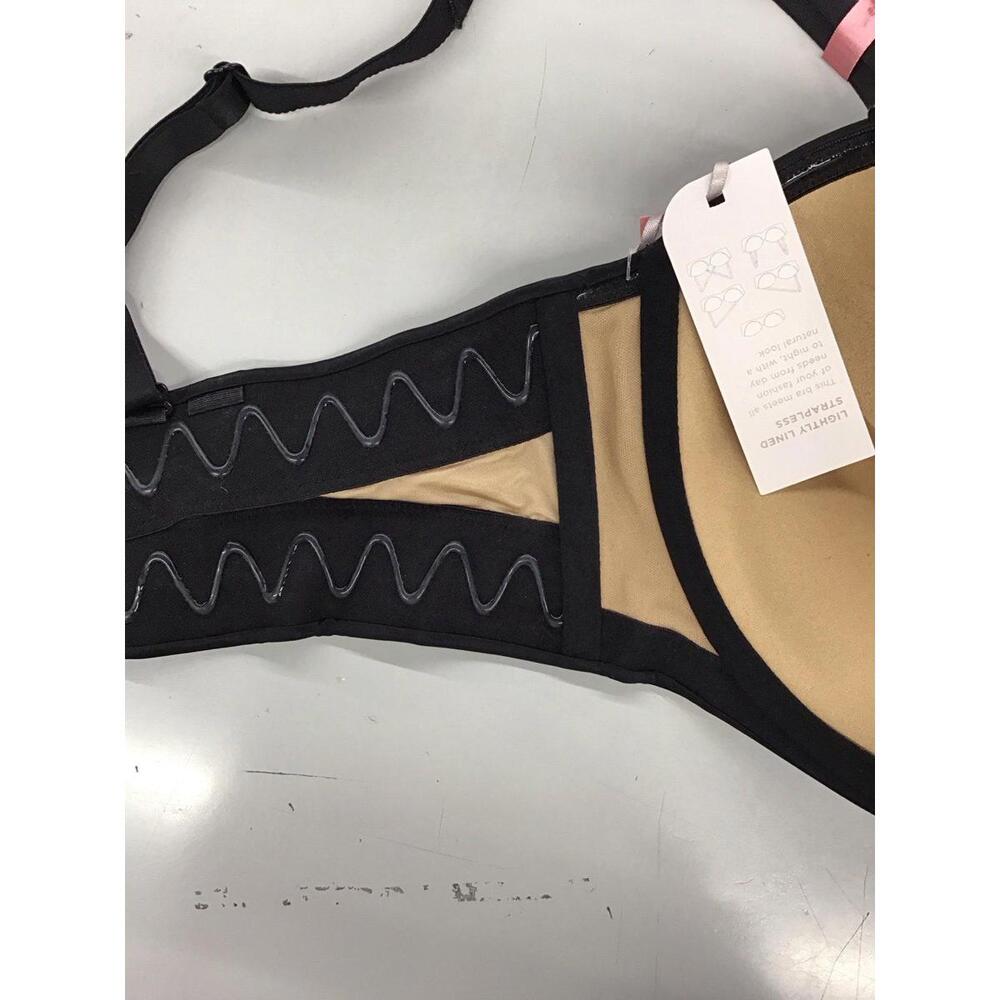 Ambrielle lightly lined strapless convertible bra 38DDD new black nude new jcp - Picture 3 of 5